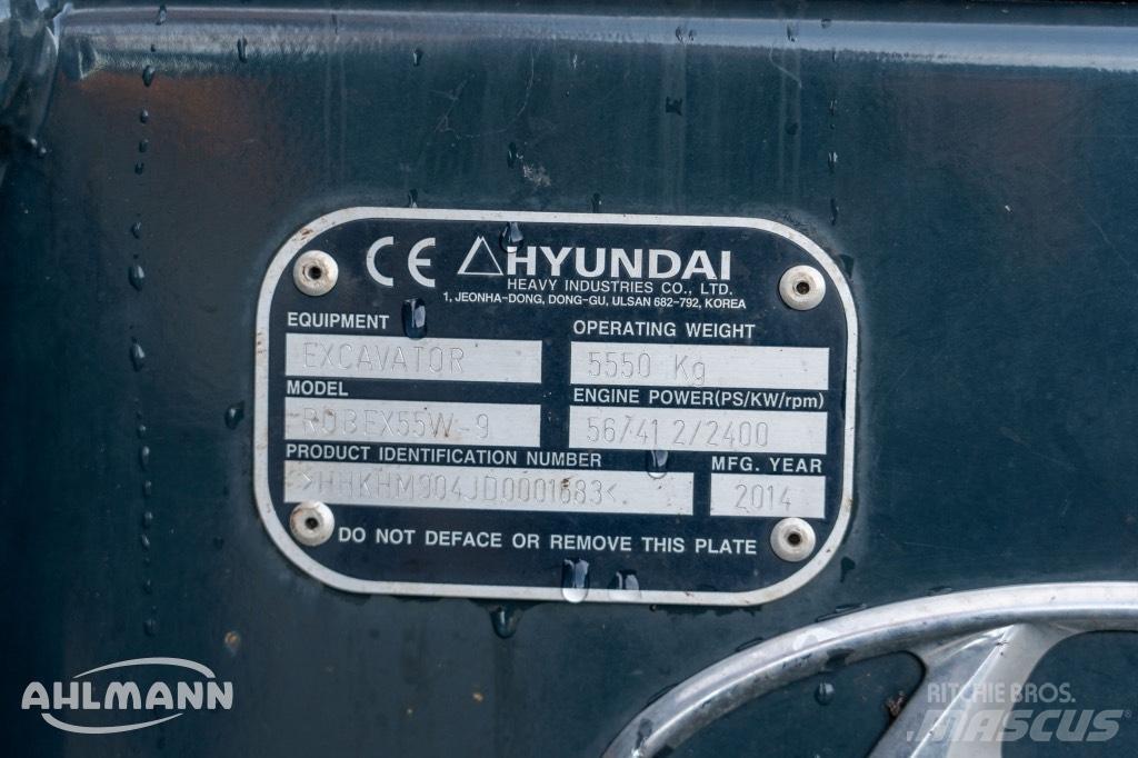 Hyundai R55W-9A Колісні екскаватори