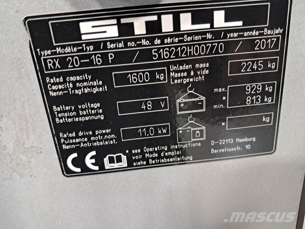 Still RX 20-16 P Електронавантажувачі