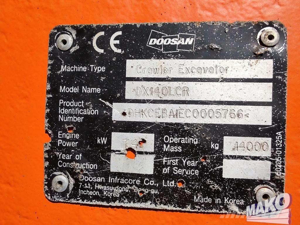 Doosan DX 140 LCR Гусеничні екскаватори