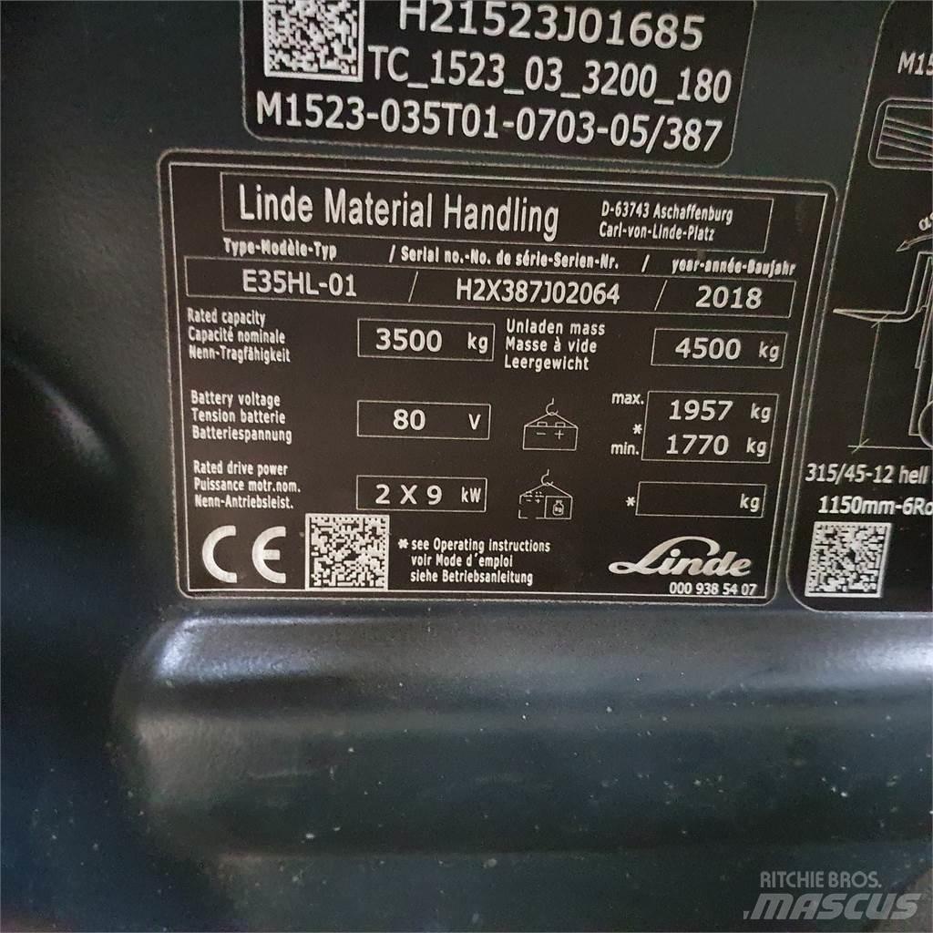 Linde E35HL Електронавантажувачі