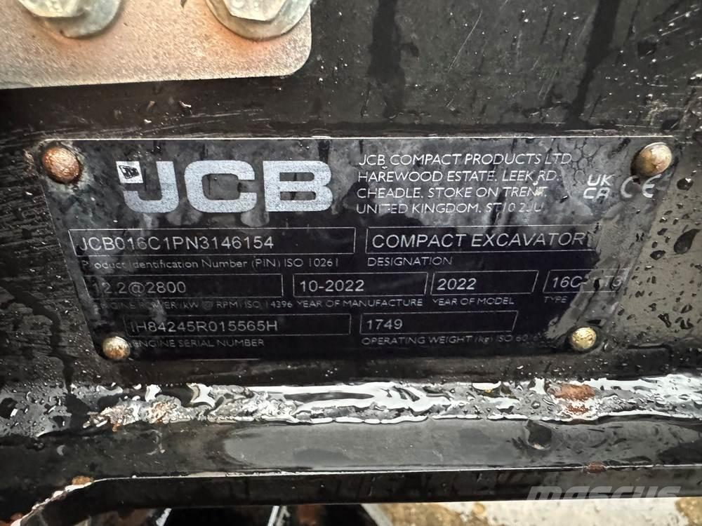 JCB 16C-1 Міні-екскаватори < 7т