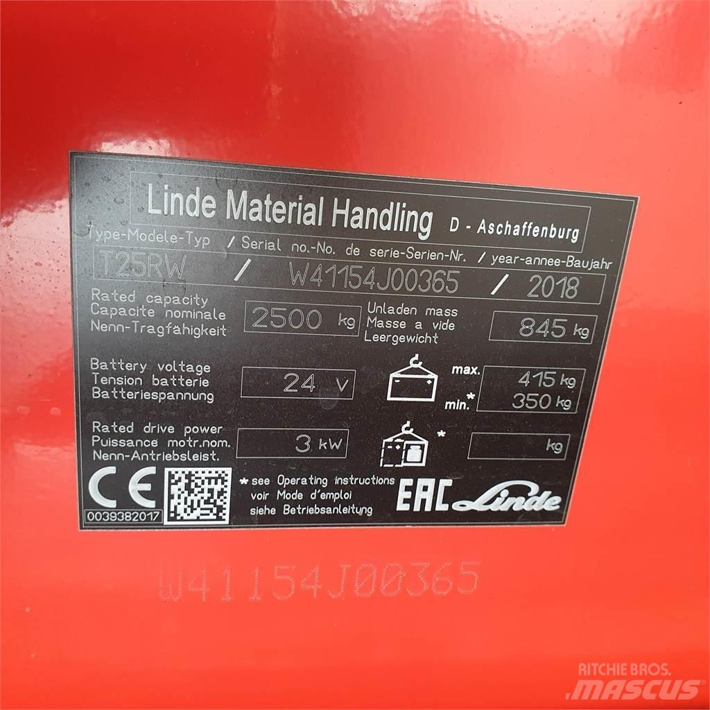 Linde T25RW-lang Штабелери