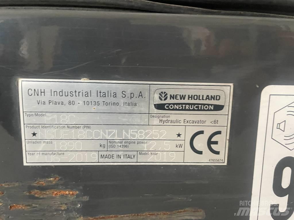 New Holland E 18 C Міні-екскаватори < 7т