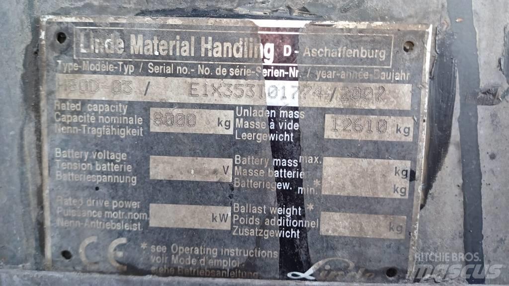 Linde H80D-03 Дизельні навантажувачі