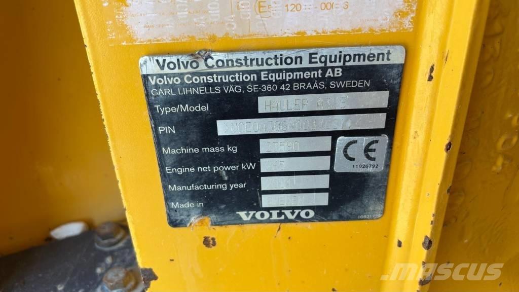 Volvo A 30 G Зчленовані самоскиди