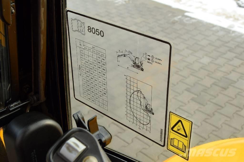 JCB 8050 RTS Міні-екскаватори < 7т