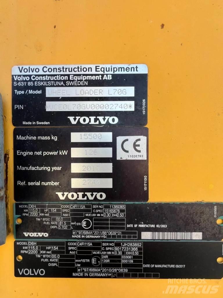 Volvo L70G Фронтальні навантажувачі
