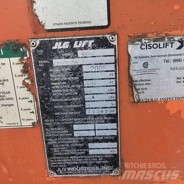 JLG 600AJ Колінчаті підйомники