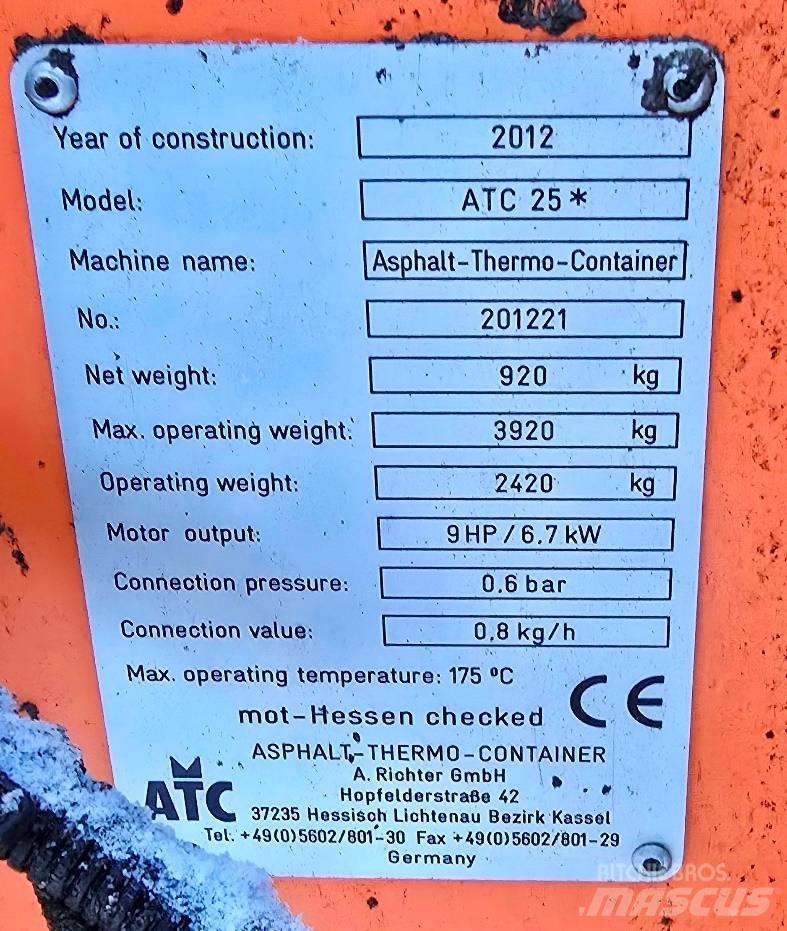 ATC 25 Термо контейнери для асфальту