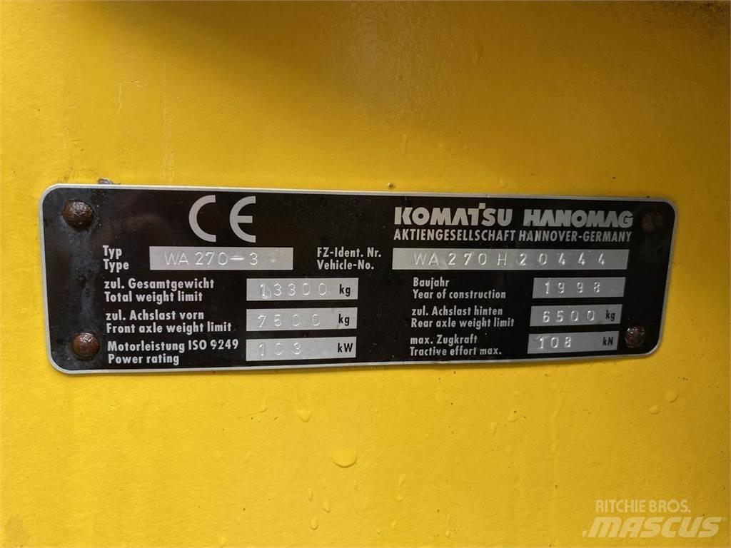 Komatsu WA270-3 Фронтальні навантажувачі