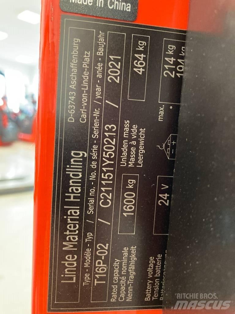 Linde T16P/1151-02 Візки для перевезення піддонів