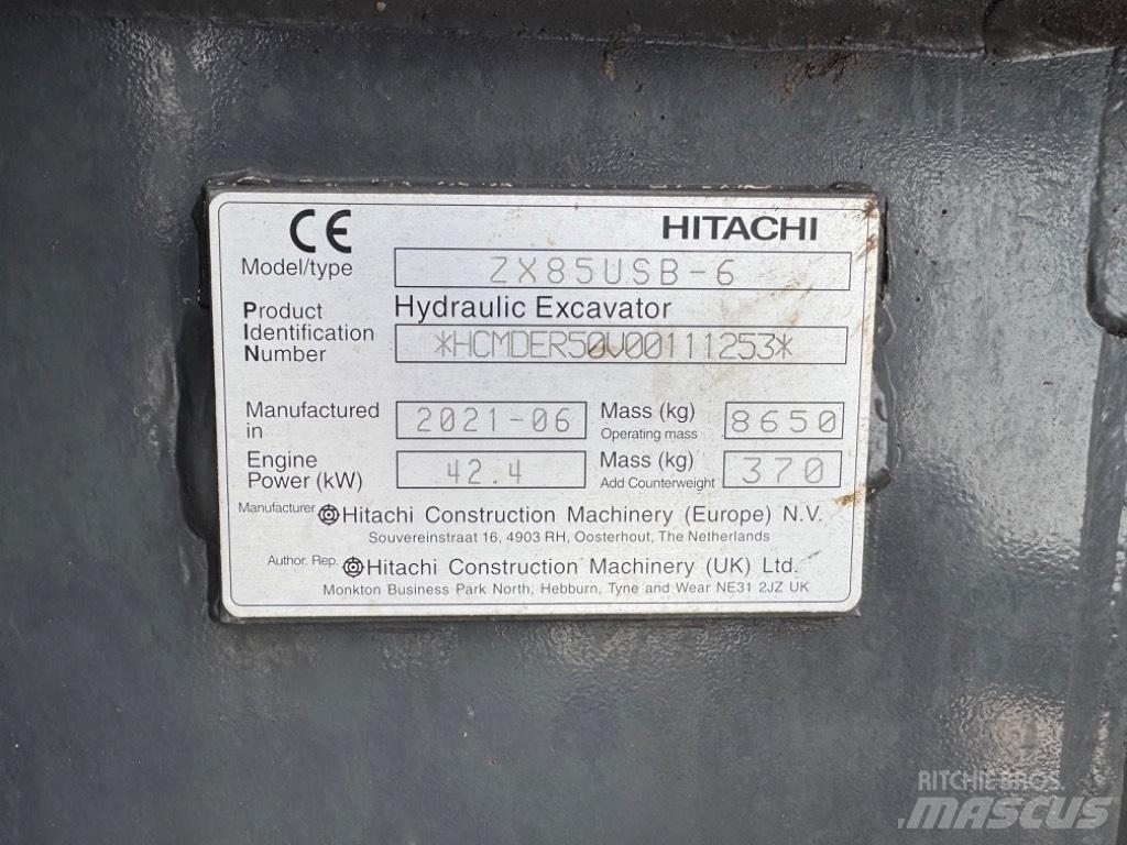 Hitachi ZX 85 US-6 Середні екскаватори 7т. - 12т.