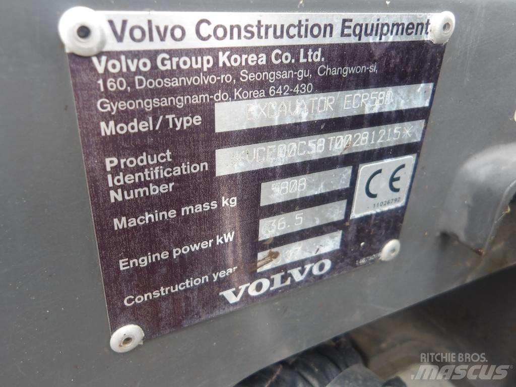 Volvo ECR 58 D Міні-екскаватори < 7т