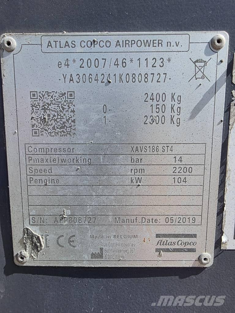 Atlas Copca XAVS186 Бустерні компресори