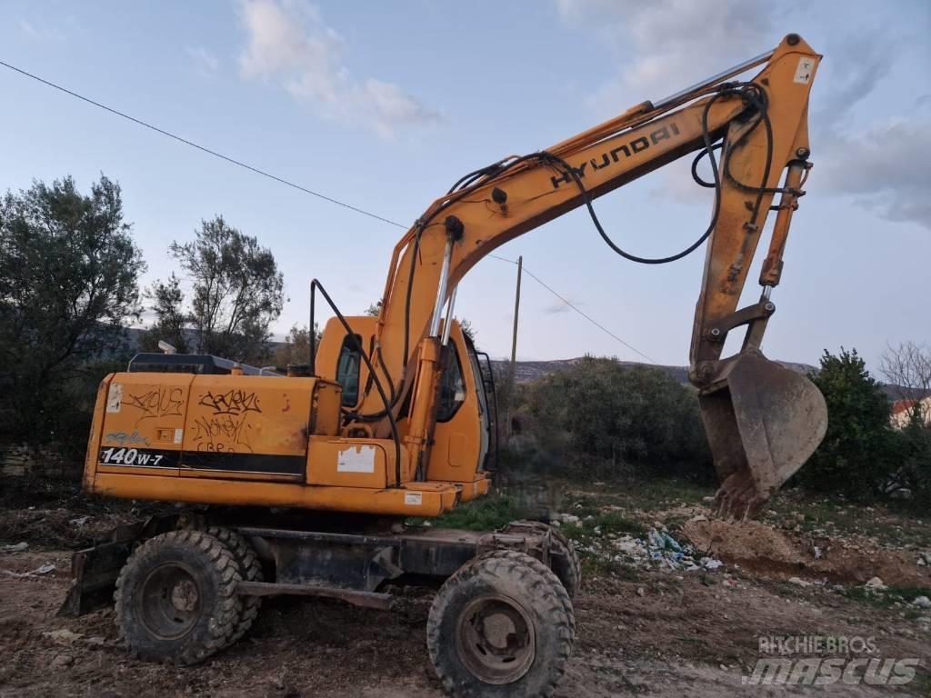 Hyundai 140W-7 Колісні екскаватори