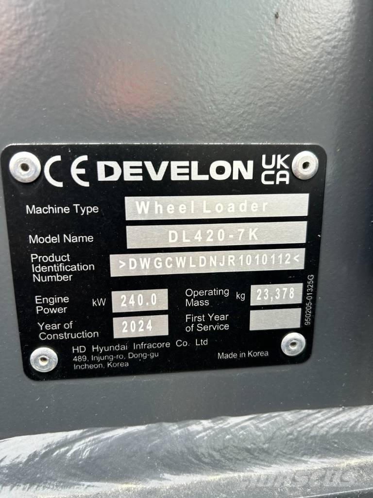 Develon DL 420 CVT-7 Фронтальні навантажувачі