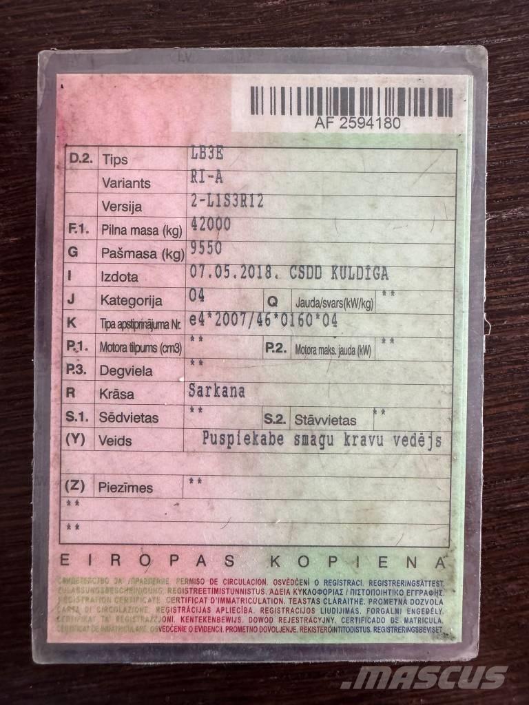 Kässbohrer Lowbed Транспортні візки