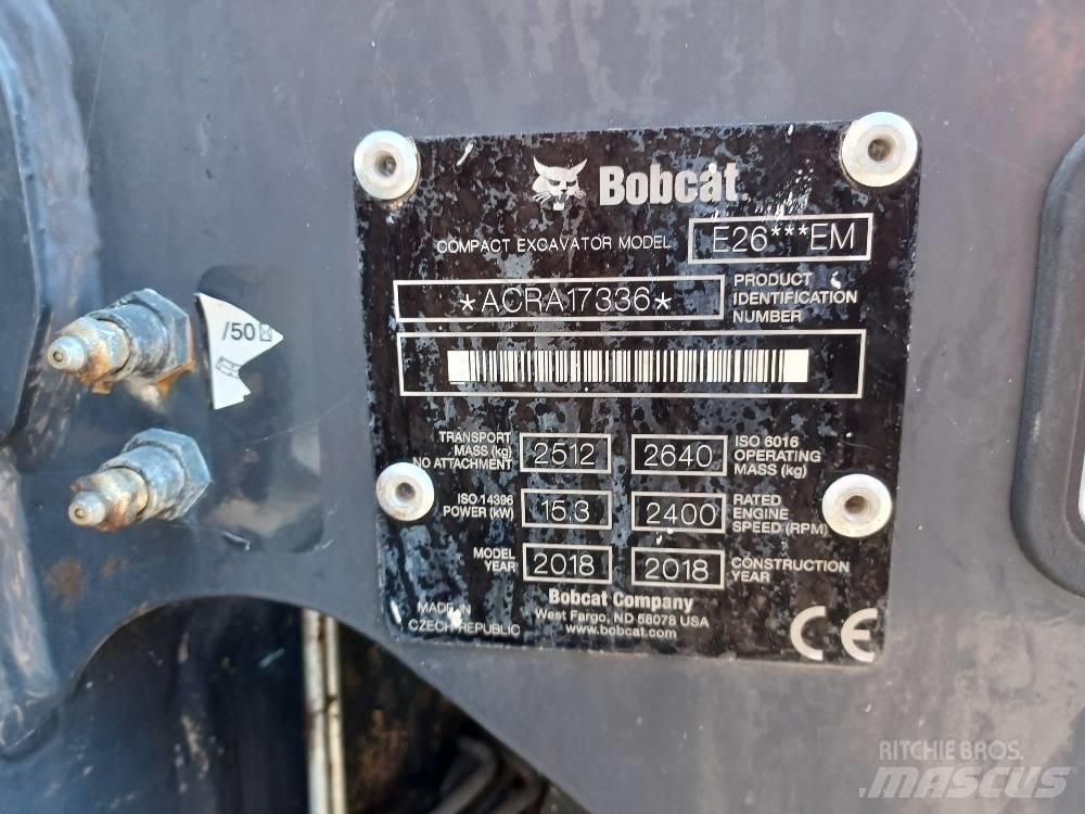 Bobcat E 26 Міні-екскаватори < 7т