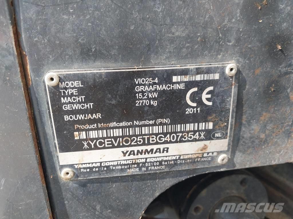 Yanmar Vio 25-4 Міні-екскаватори < 7т