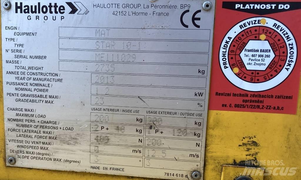 Haulotte Star 10 Телескопічні підйомники