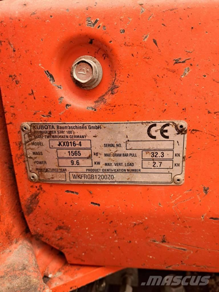 Kubota KX 016-4 HG Міні-екскаватори < 7т