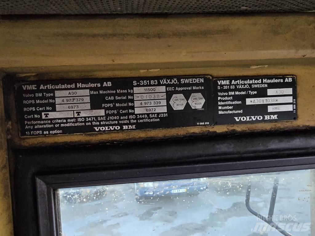 Volvo BM A30 Зчленовані самоскиди