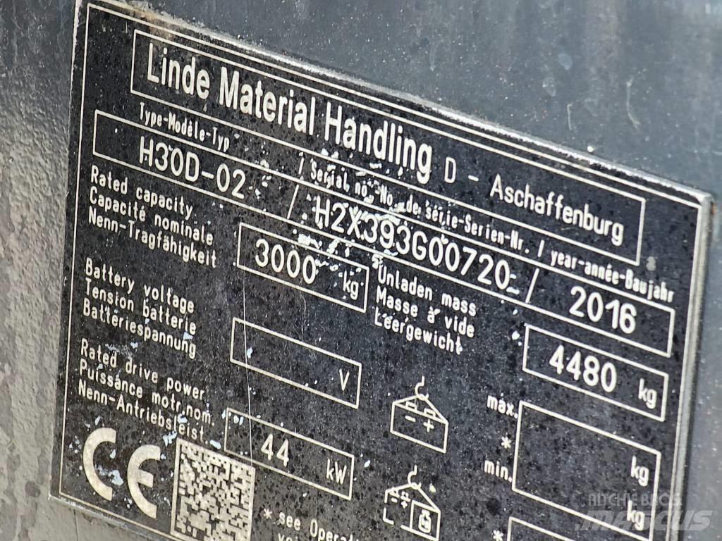 Linde H30D-02 Дизельні навантажувачі