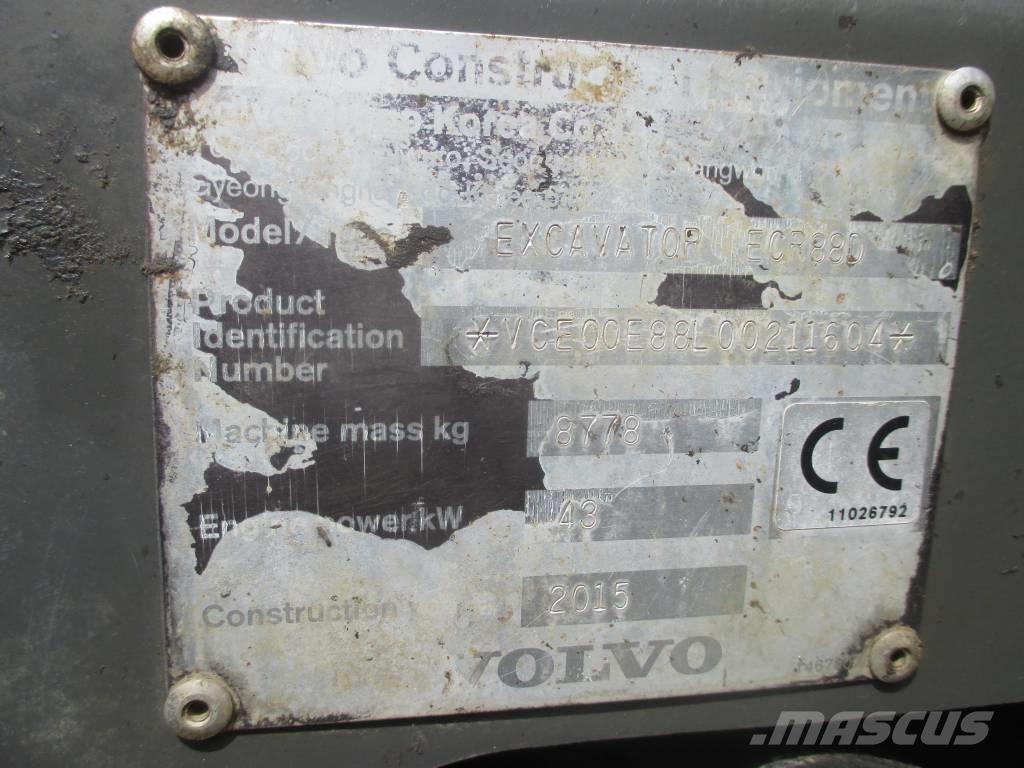 Volvo ECR 88 D Середні екскаватори 7т. - 12т.
