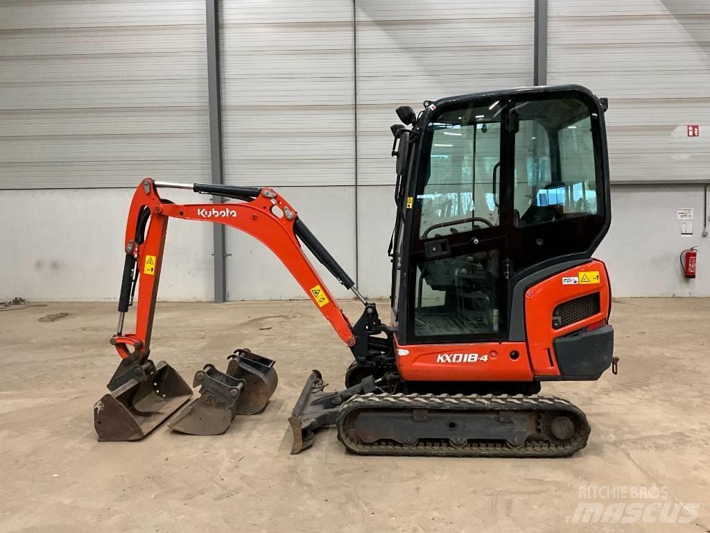 Kubota KX 018-4 Міні-екскаватори < 7т