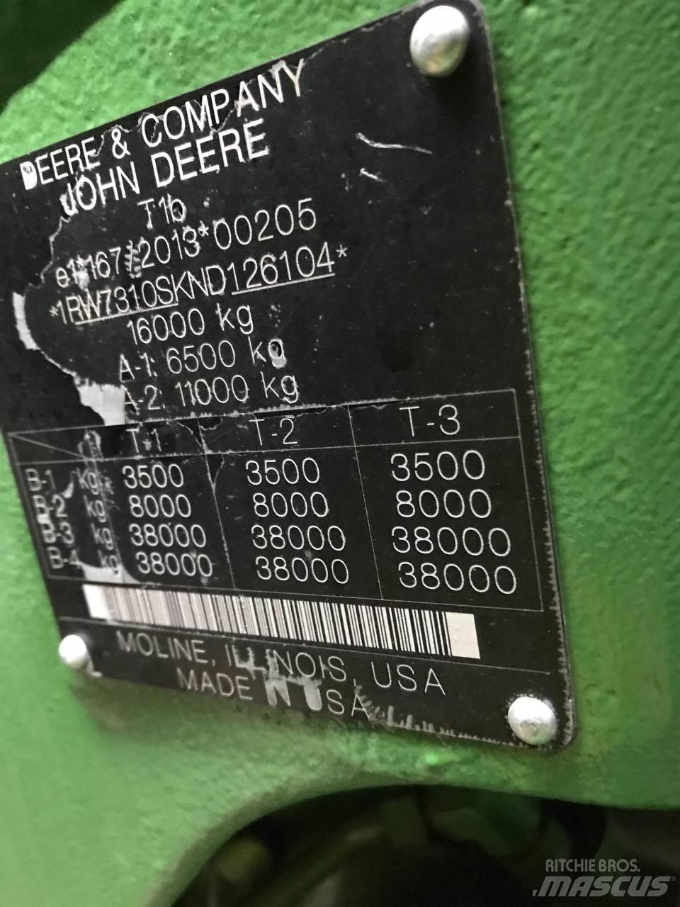 John Deere 7R 310 Трактори