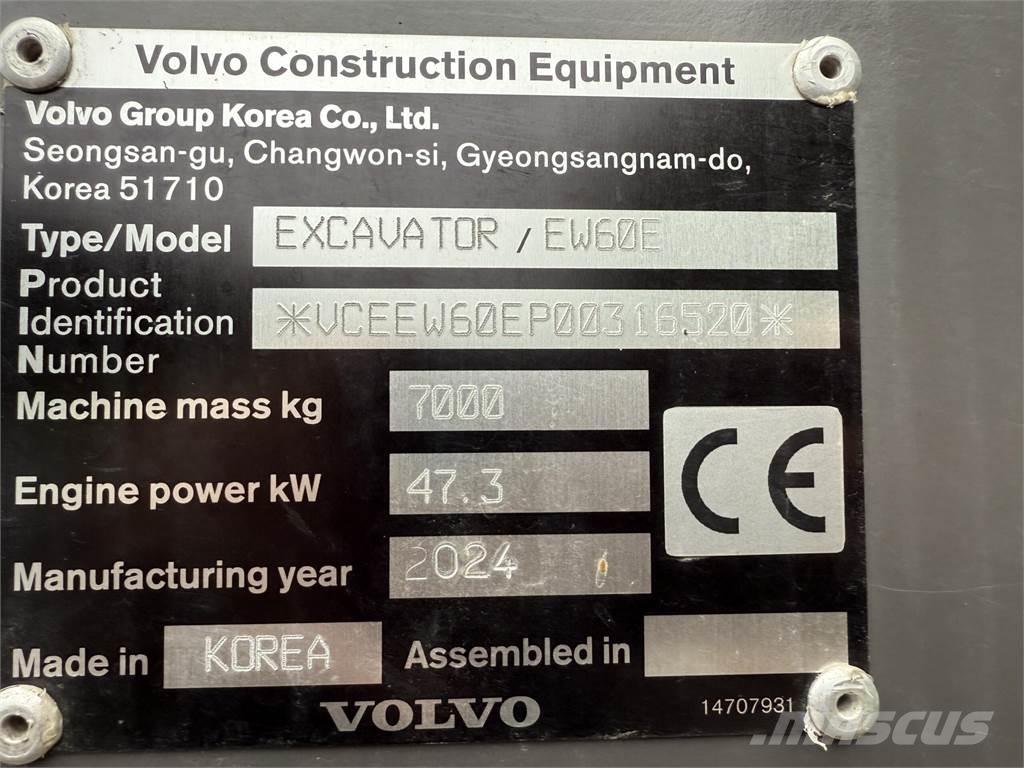 Volvo EW60 E Колісні екскаватори