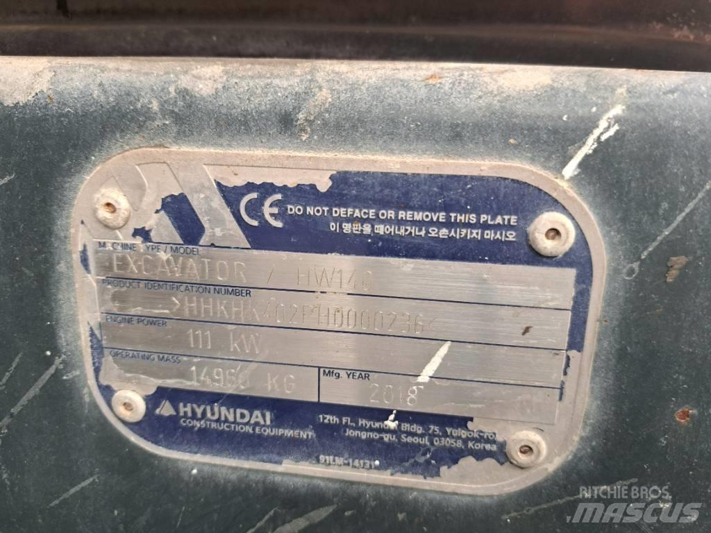 Hyundai HW140 Колісні екскаватори