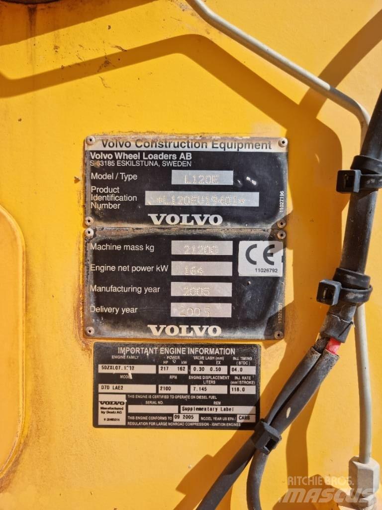 Volvo L 120 E Фронтальні навантажувачі