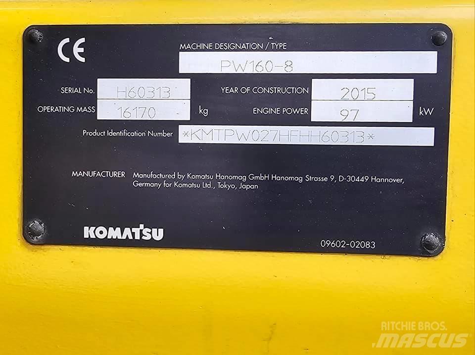 Komatsu pw 160 -8 Колісні екскаватори