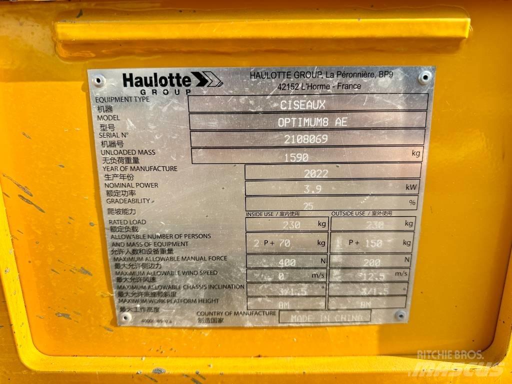 Haulotte OPTIMUM 8 Підйомники-ножиці