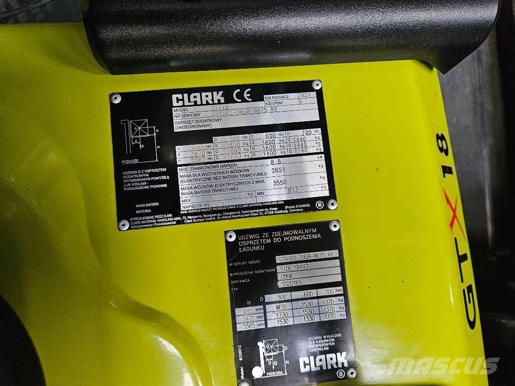 Clark GTX 18 Електронавантажувачі