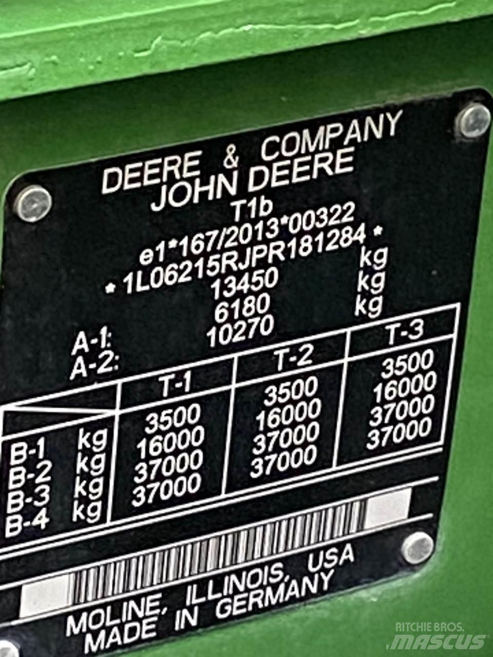 John Deere 6R 215 Трактори