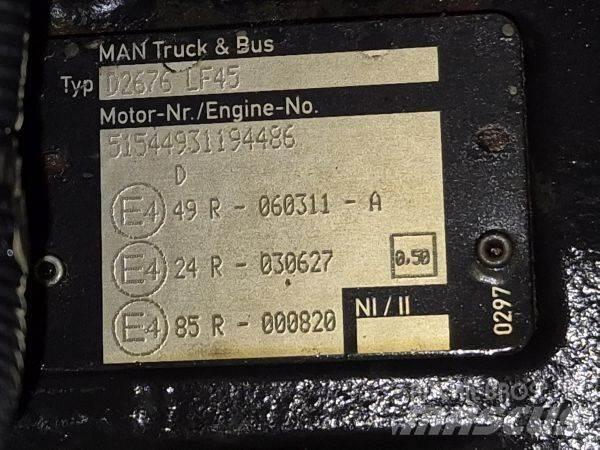 MAN D2676 LF45 Двигуни