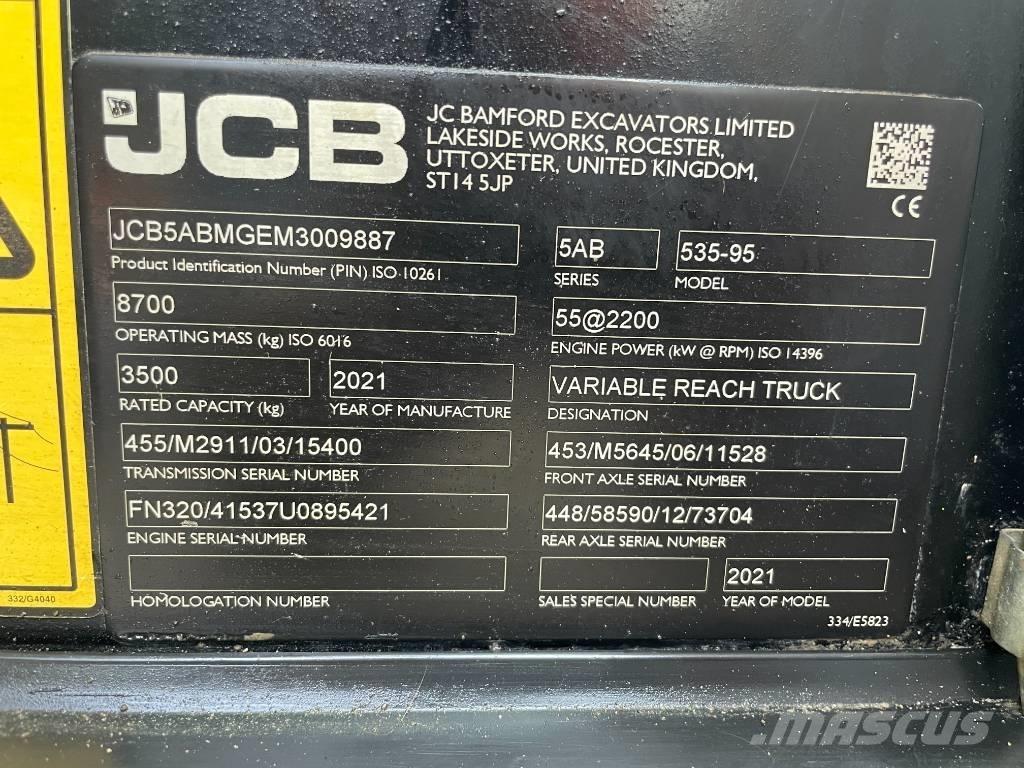 JCB 535-95 Телескопічні навантажувачі