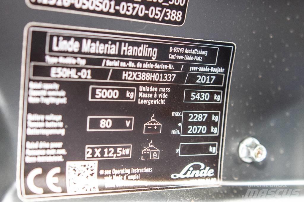 Linde E50HL-01 Електронавантажувачі