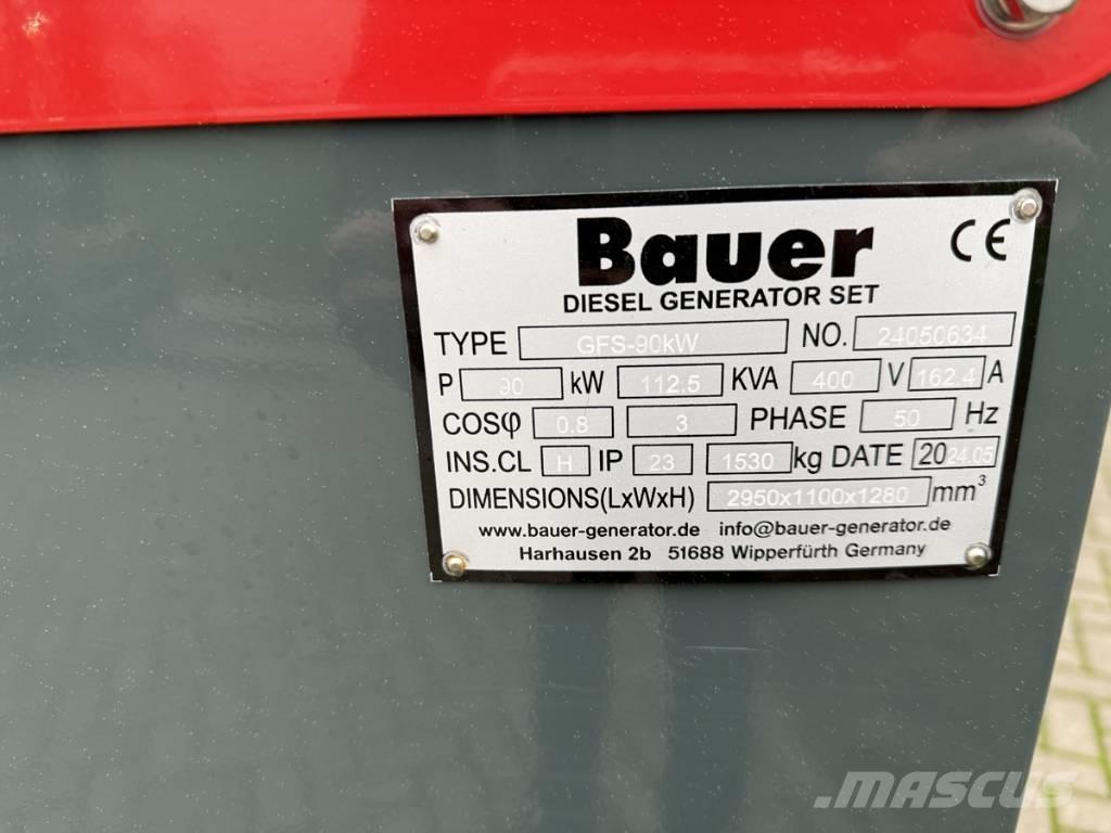 Bauer 124 KVA Дизельні генератори