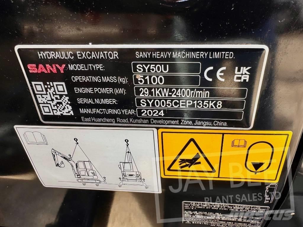 Sany SY 50 U Міні-екскаватори < 7т