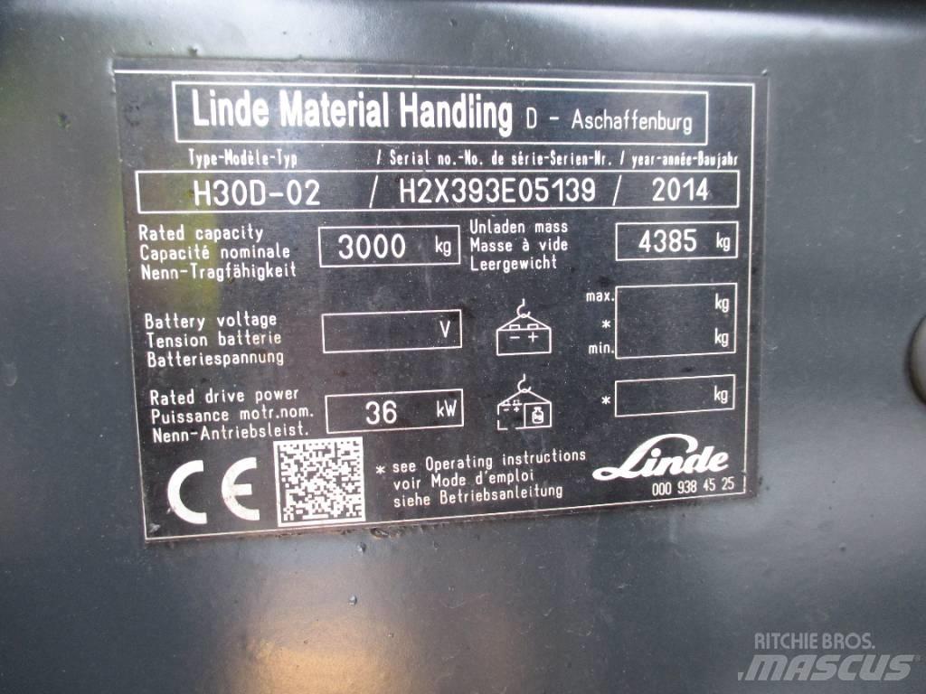 Linde H30D Дизельні навантажувачі