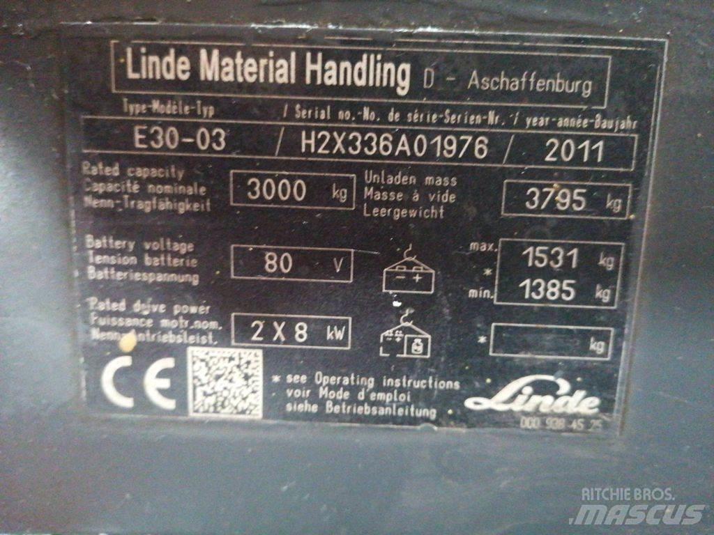 Linde E30-03 Електронавантажувачі