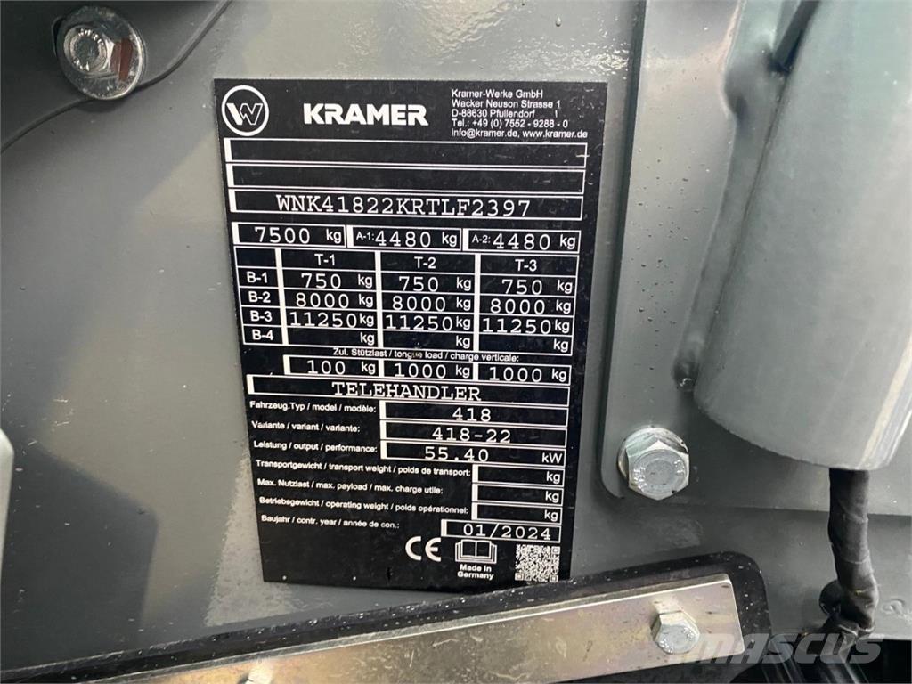 Kramer KT276 Телескопічні навантажувачі