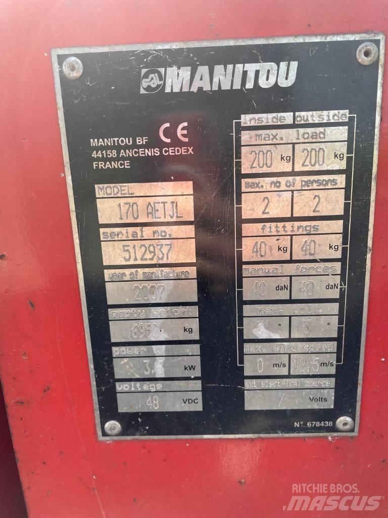 Manitou 170 AETJL Колінчаті підйомники