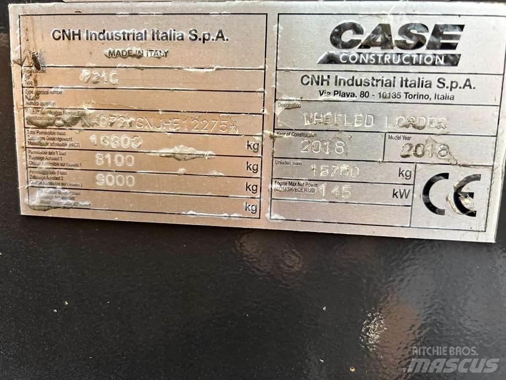 CASE 721G XR Фронтальні навантажувачі