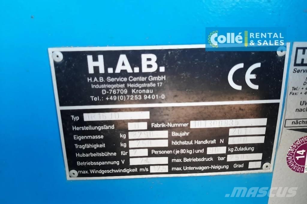 HAB TR16JD | 2014 Телескопічні підйомники