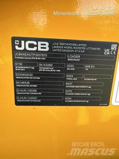 JCB 409 Фронтальні навантажувачі