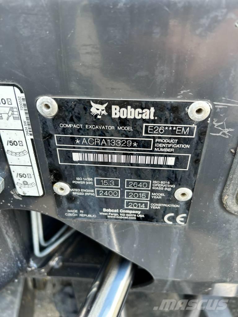 Bobcat E 26 Міні-екскаватори < 7т